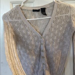 Tan Laced Sweater from MODA. Victoria Secret.